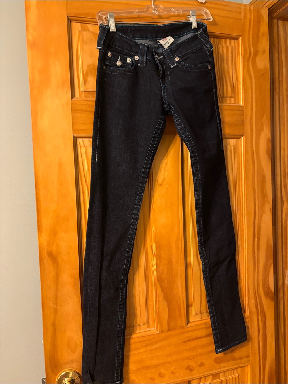 True Religion Dark Indigo Skinny Jeans